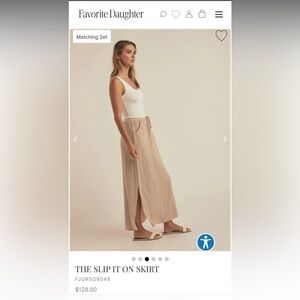 Favorite Daughter Beige Maxi Skirt Size XS